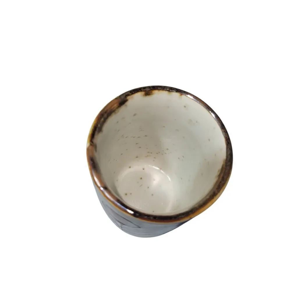 Set of Floral Ceramic Tumblers